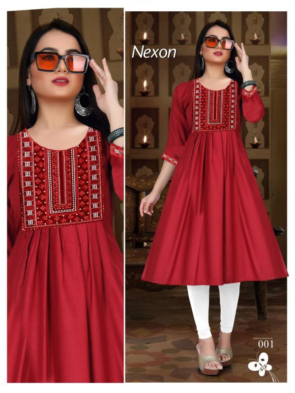 Trendy Nexon Vol 2 Rayon Designer Kurti Collection